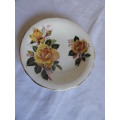 PIN BOWL WITH YELLOW ROSES