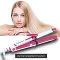 Professional 3 in 1 Ceramic Flat Iron Hair Straightener Curler Waver Styler Tool