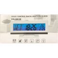 VOICE CONTROL BACK-LIGHT LCD CLOCK DS-3618