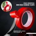 Powerful Transparent Adhesive Sticker Tape Double-Sided Adhesive Tape Permanent 1pcs