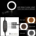 Selfie Ring Light with Cellphone Holder 26CM Ring Light With 1.6M Triopd