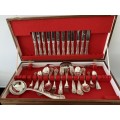 KINGS PATTERN SILVER PLATED CUTLERY SET X 50 PIECES