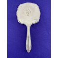 1950`s SILVER PLATED HAND MIRROR STAMPED