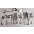 Vintage 66 piece Angora A1 Sheffield cutlery