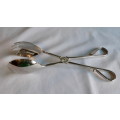 Vintage silver plated tongs