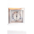 R Carr silver clock