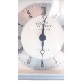 R Carr silver clock