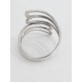 Sterling silver modernist ring