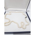 Vintage Cultured Sea pearl necklace.