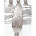 Vintage Kings Pattern silver plate cutlery set