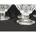 Vintage crystal dessert bowls