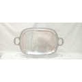 Vintage silver plated tray
