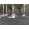 Vintage lime green hand blown Martini glasses
