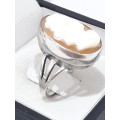 Vintage sterling silver Cameo ring