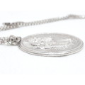 Vintage sterling silver St Christopher pendant
