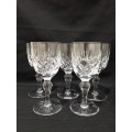 Vintage Stuart crystal sherry glasses