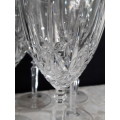 Vintage Oneida `Orchestra` crystal red wine glasses