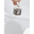 Sterling silver pendant with a smokey quartz stone