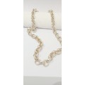 Sterling silver Belcher necklace with signoretti clasp