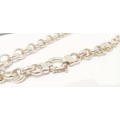 Sterling silver Belcher necklace with signoretti clasp