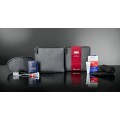 Leather Bag-TUMI with Socks+Mask+Tooth Brush+Toothpaste + More) Gift For Sleep Over Visitors