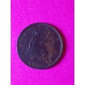 1860 british Farthing coin (RARE)