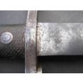 VERY RARE AND LARGE BRITISH PATTERN 1887 MARK III "SWORD BAYONET". BLADE HAS NO FULLER. MADE IN 1888