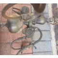 Antique brass chandelier