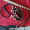 RHODESIA, BSAP BATON, LANYARD,WHISTLE AND VERY RARE EARLY `S` BUCKLE BELT