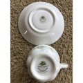 Royal Albert : Flower of the month cup & saucer (January)