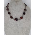 Vintage Brown Gemstone Necklace