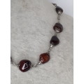 Vintage Brown Gemstone Necklace