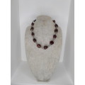 Vintage Brown Gemstone Necklace