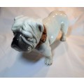 Large Ceramic Bulldog Figurine