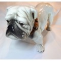Large Ceramic Bulldog Figurine