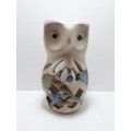 Pottery Owl Tea Light Holder