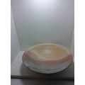 Green and Pink Pottery Bowl