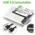 Transparent 2.5 USB3.0 External HDD Enclosure