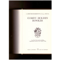 COMDT. HOLDEN BOWKER: AN 1820 SETTLER BOOK INCLUDING UNPUBLISHED RECORDS OF FRONTIER WARS