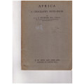 AFRICA: A GEOGRAPHY NOTE-BOOK 1937