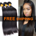 Virgin Hair Brazilian/Peruvian/Malaysian Hair 4 colors in stock 8"-30" (FREE SHIPPING)