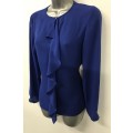 Suits 10/ 34 Woolworths studio W cobalt blue shirt