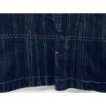 8-10/ 32 - 34 ladies black stitch detail denim jacket lovely!