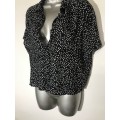 H&M polka dot silky top for ladies