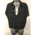 H&M polka dot silky top for ladies