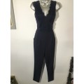 Navy blue jumpsuit suits 10 / 34 lace and padded bust