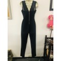 Navy blue jumpsuit suits 10 / 34 lace and padded bust