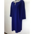 Tahari ARTHUR LEVINE designer dress. Cobalt blue shift dress suits 18 / 42