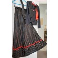 Tribal Design Gypsy Skirt, Top and Bolero (New)