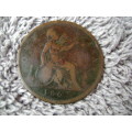 GB  1 penny  1862